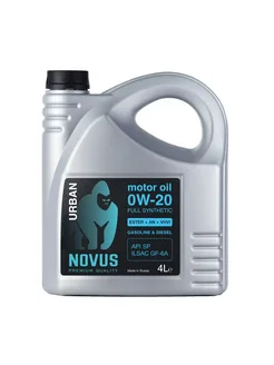 Моторное масло NOVUS URBAN 0W-20 синтетическое 4л NOVUS OIL 268490596 купить за 3 946 ₽ в интернет-магазине Wildberries