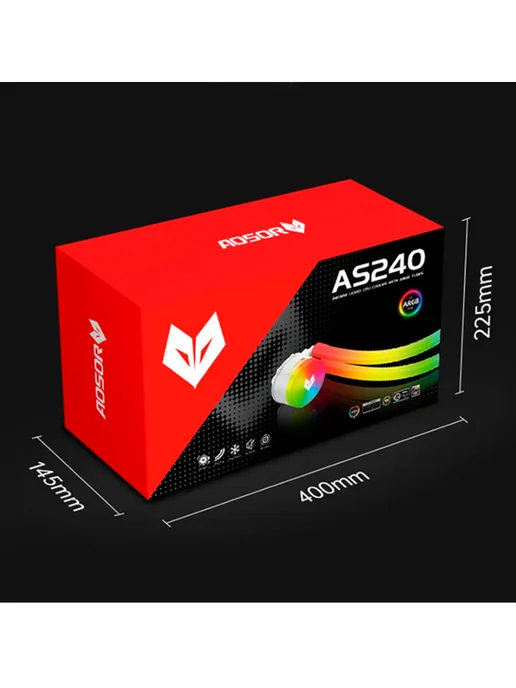 СВО 2 кулера TDP 200w с A-RGB 120мм Aosor белая, 200 Вт, фото 8