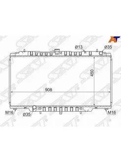 Радиатор охлаждения для Ниссан Патрол Y61 2004-2010, Nissan