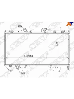 Радиатор охлаждения для Тойота Калдина 190 1992-1998, Toyota