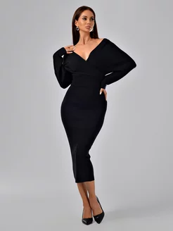 Вязаное платье лапша с длинным рукавом Mix Moda 268520707 купить за 2 132 ₽ в интернет-магазине Wildberries