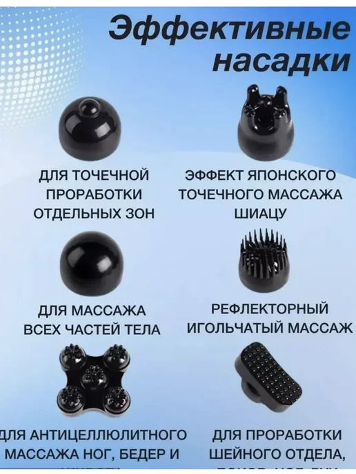 Массажер электрический для тела MA-537, серый, фото 3