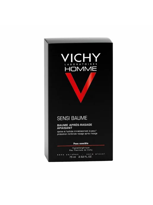 VICHY Виши HOMME SENSI Успокаивающий бальзам после бритья 75мл, 75 мл, фото 2