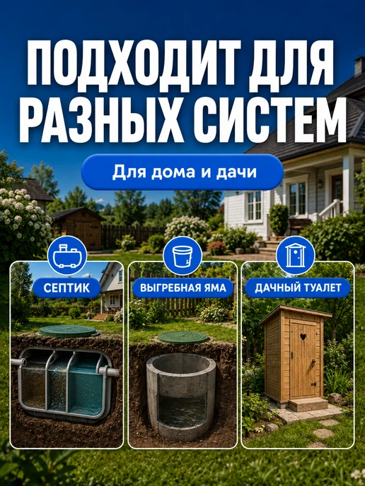 Сендора Средство для септиков и выгребных ям Биоактиватор бактерий, 5 л, фото 4