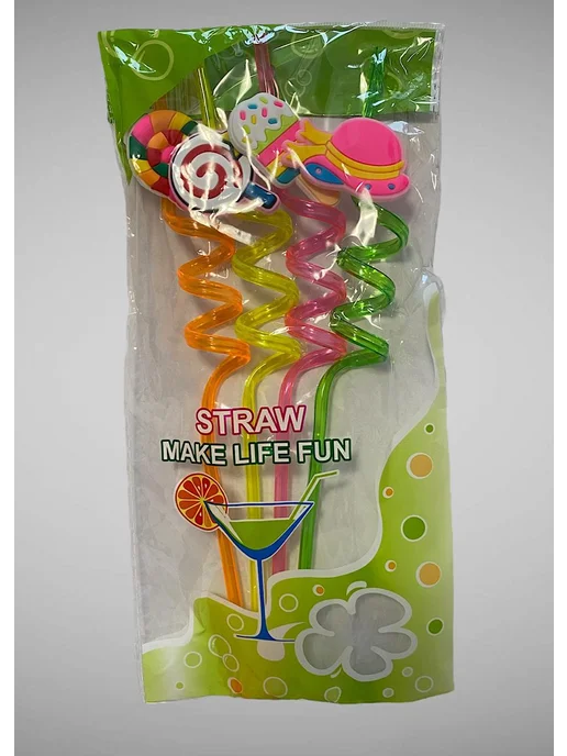 AILNeCeSsAr Трубочки для напитков и коктейлей, красный, фото 3