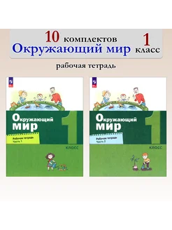 Окружающий мир. 1 кл. Раб. тетрадь. В 2-х ч. 10 комплектов