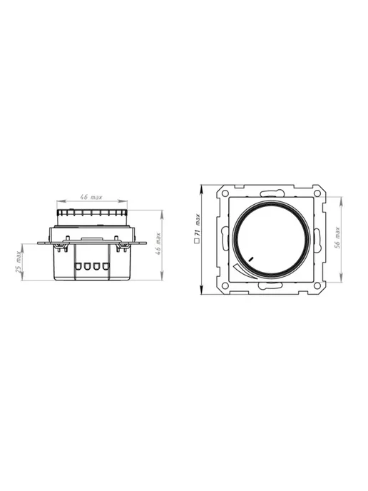 Systeme Electric Светорегулятор (диммер) поворотно-нажимной, AtlasDesign, вариант, фото 2