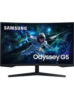 Монитор игровой 32 дюйма Odyssey G5 2560х1440, 165 герц, VA SAMSUNG 268872472 купить за 23 085 ₽ в интернет-магазине Wildberries