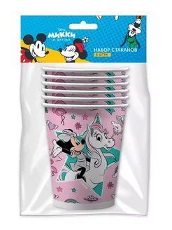 Одноразовая посуда Бумажные стаканы Minnie Mouse 6 штук