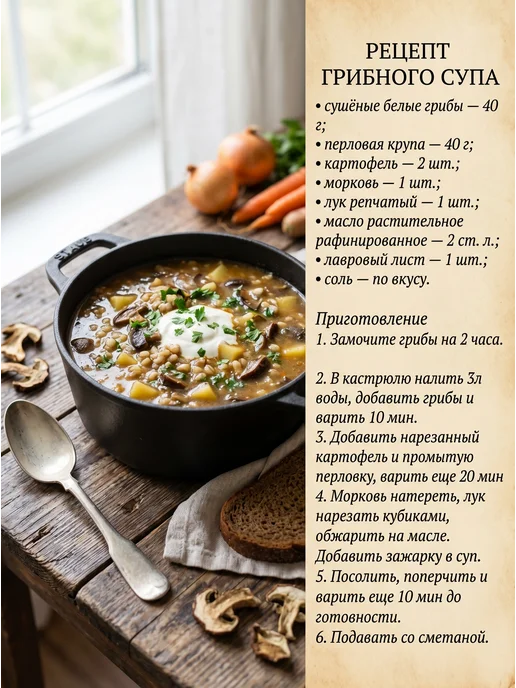 Лесная фея Грибы белые сушеные 80г, 40 г, фото 3