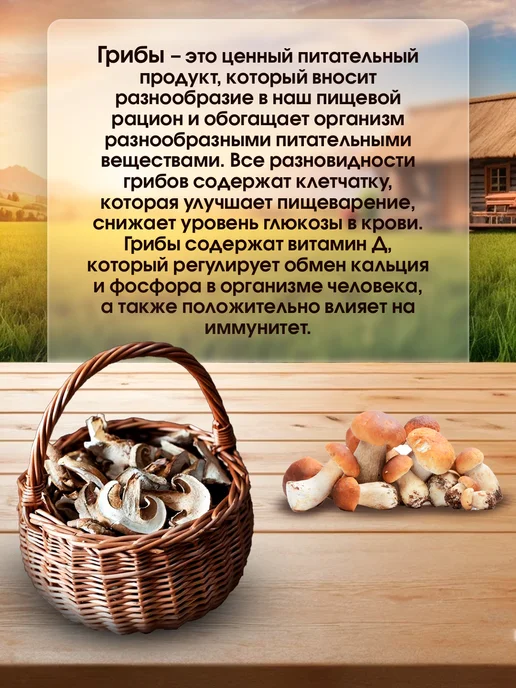 Лесная фея Грибы белые сушеные 80г, 70 г, фото 3