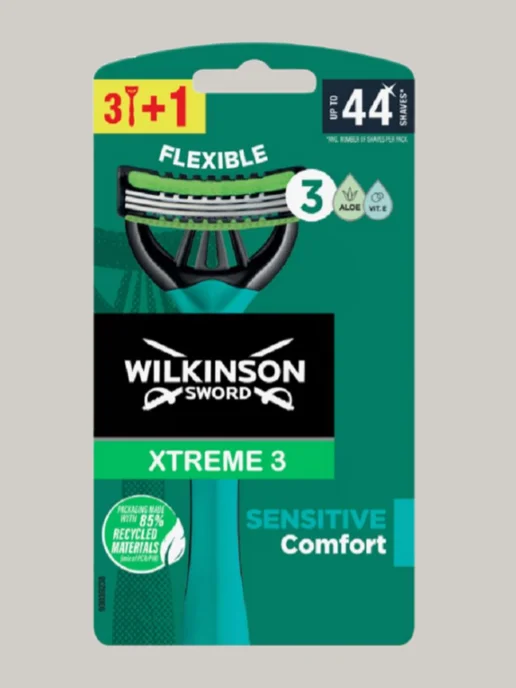 Wilkinson Sword Xtreme 3 Sensitive Бритва (4шт.), 4 шт, фото 2