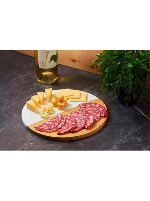 Eat&Bite Разделочная доска из бамбука и мрамора «Julia», белый, фото 2