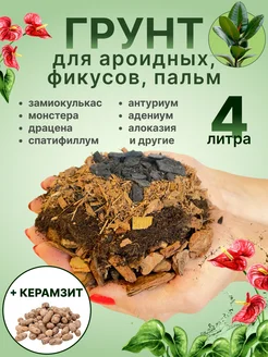 Грунт для ароидных, антуриума, спатифиллума, замиокулькаса