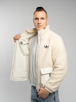 Двухсторонняя куртка барашек ADIDAS Jonny Shop 268979076 купить за 4 129 ₽ в интернет-магазине Wildberries