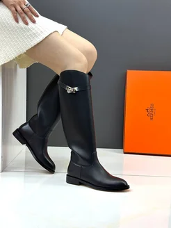 Сапоги демисезонный трубы Hermes Lady's Shoes 268986382 купить за