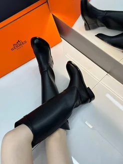 Сапоги демисезонный трубы Hermes Lady's Shoes 268986382 купить за