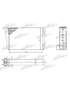 Радиатор отопителя OPEL OMEGA B 2.0-3.2i 94-03 PRS204