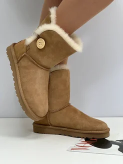 Угги зимние высокие с пуговицей UGG 269076427 купить за 5 586 ₽ в интернет-магазине Wildberries