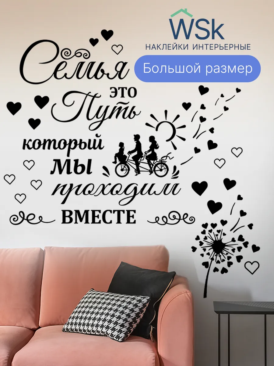 Интерьерные наклейки на стену для декора