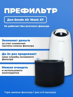 Фильтр для очистителя воздуха SENDO Air Wash X7 многоразовый