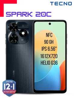 SPARK 20С 4+128GB Black TECNO 269285512 купить за 9 190 ₽ в интернет-магазине Wildberries