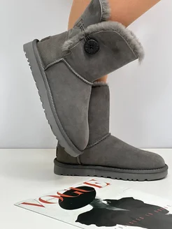 Угги зимние высокие с пуговицей UGG 269325381 купить за 5 586 ₽ в интернет-магазине Wildberries