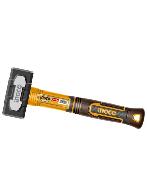 INGCO Кувалда с фибергласовой рукояткой HSTH81000 INDUSTRIAL 1кг, 1 кг