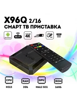 Смарт-приставка X96Q 2 16Гб установлена ПО Андроид ТВ