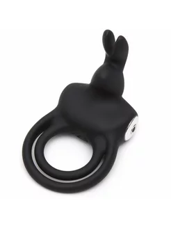 Черное эрекционное виброкольцо Happy Rabbit Cock Ring