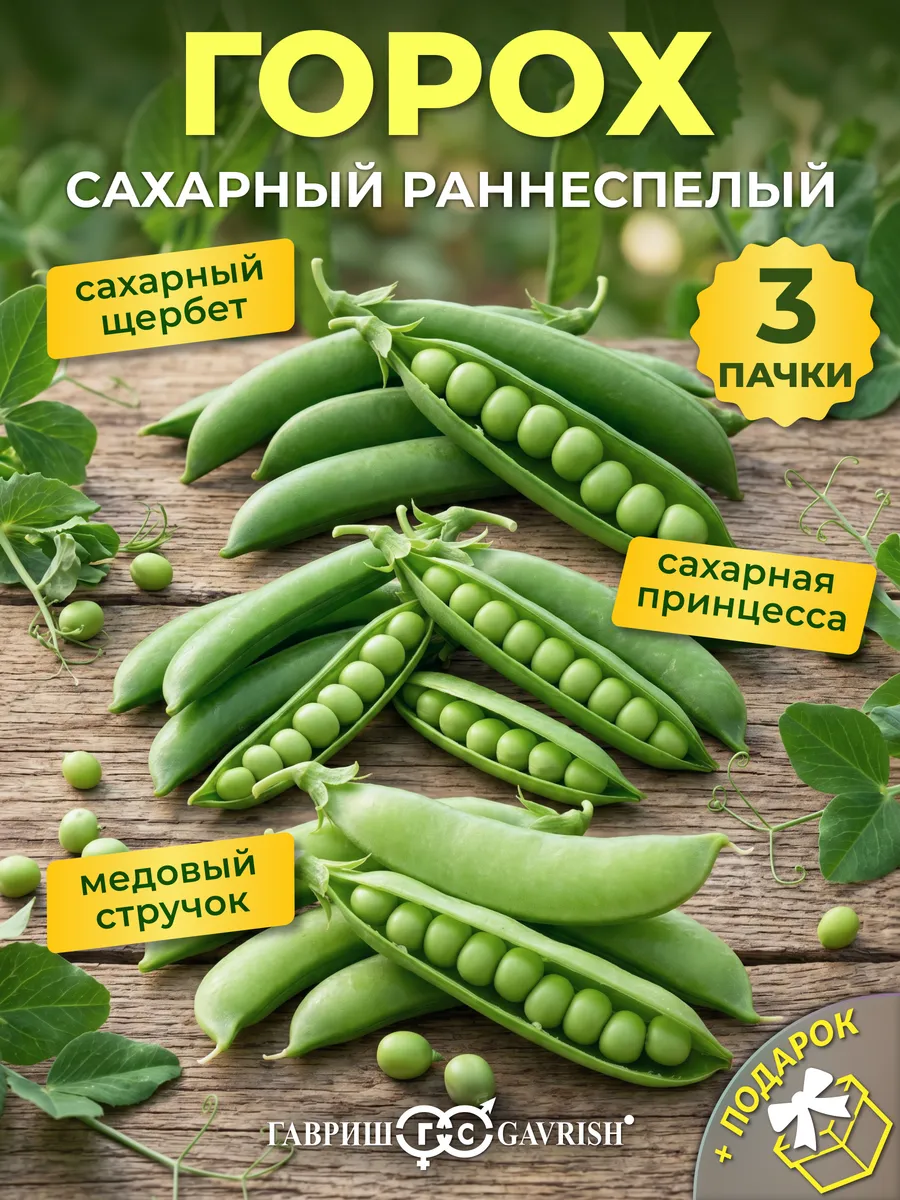 Семена гороха сахарного раннего