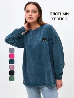 Лонгслив футболка с длинным рукавом с котиком MOD JEANS 269649841 купить за 1 201 ₽ в интернет-магазине Wildberries