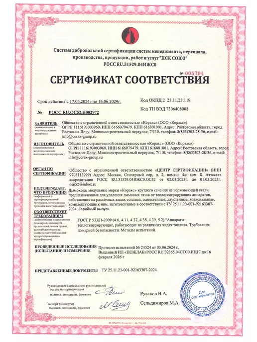 Corax Труба утепленная-Сэндвич Ф160х250 (430 0,8 Д=250мм, 160x250, фото 4