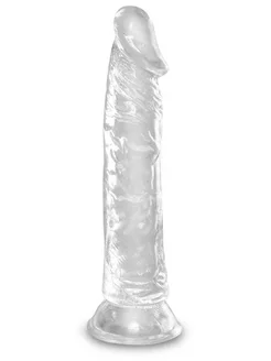 Прозрачный фаллоимитатор dildo 21,8 см