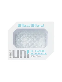 Прозрачный мастурбатор-стимулятор Uni Diamond