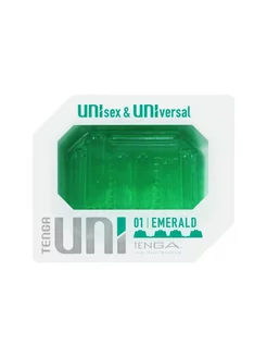 Зеленый мастурбатор-стимулятор Uni Emerald