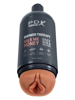 Мастурбатор-вагина цвета карамели Shower Therapy