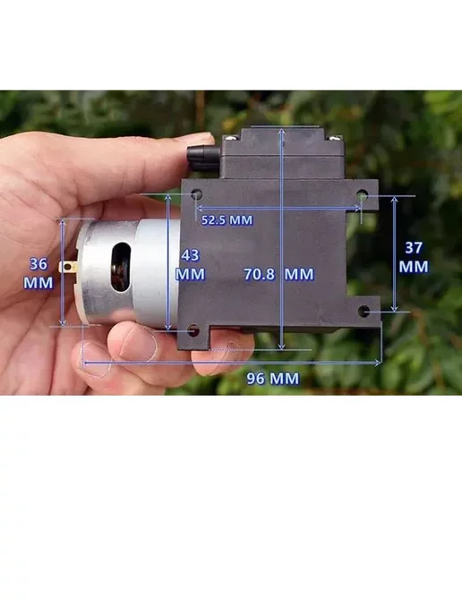 Мини электрический вакуумный мембранный воздушный насос 12V, вариант, фото 2