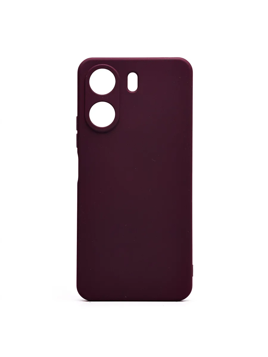 Чехол Xiaomi Poco C65 (2310FPCA4G) силиконовый Soft Touch 4 Promise mobile. Цвет бордовый.
