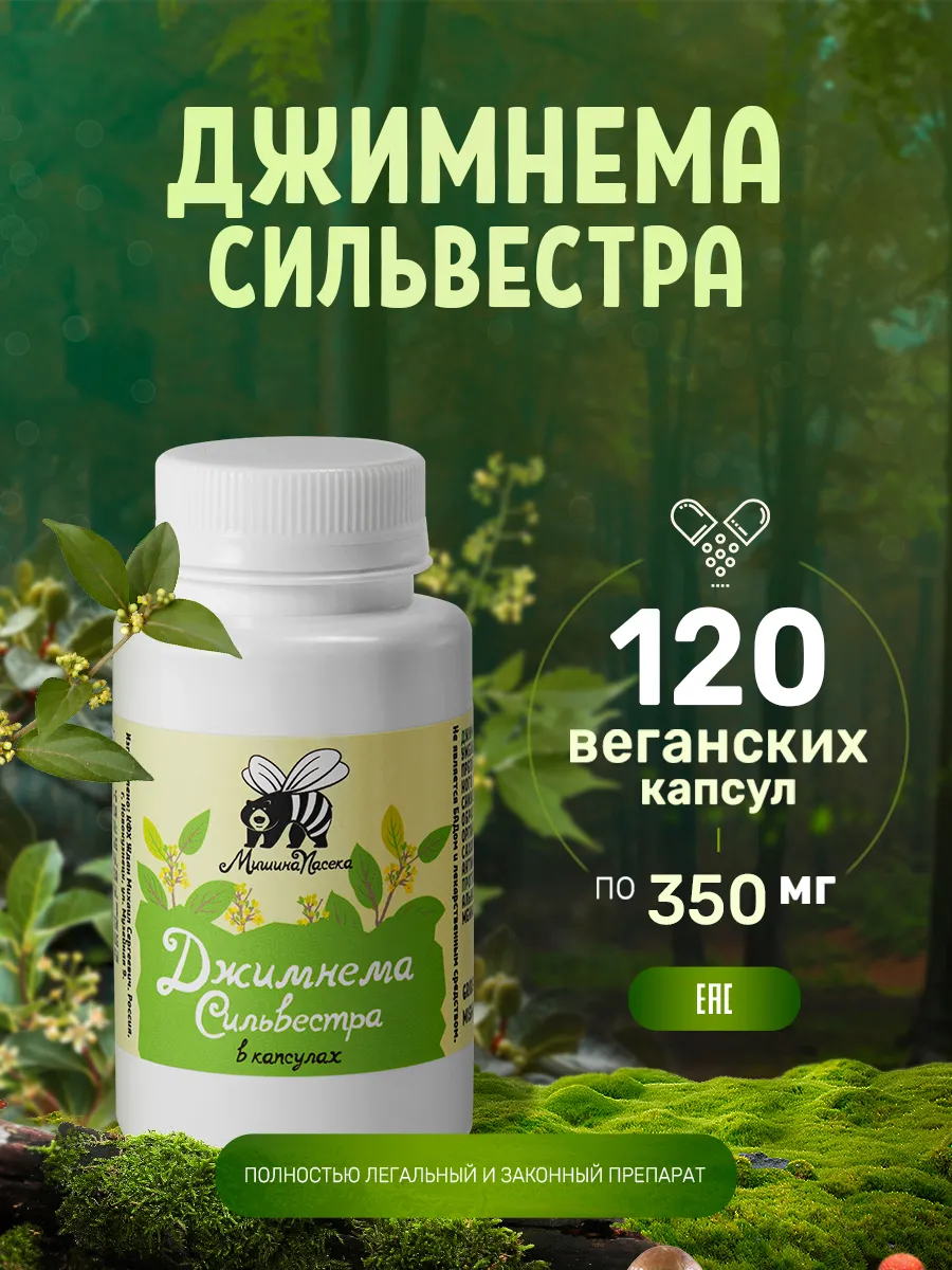 Джимнема Сильвестра в капсулах 120 штук 350 мг