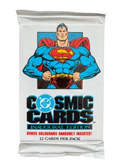 COSMIC CARDS DC SUPER HEROES 1991 год АЛОХА-ШОП 269963495 купить за 747 ₽ в интернет-магазине Wildberries