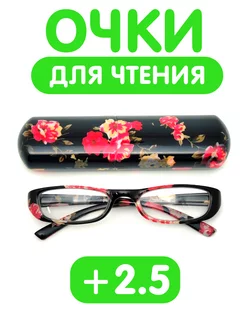 Очки для чтения в футляре +2.50