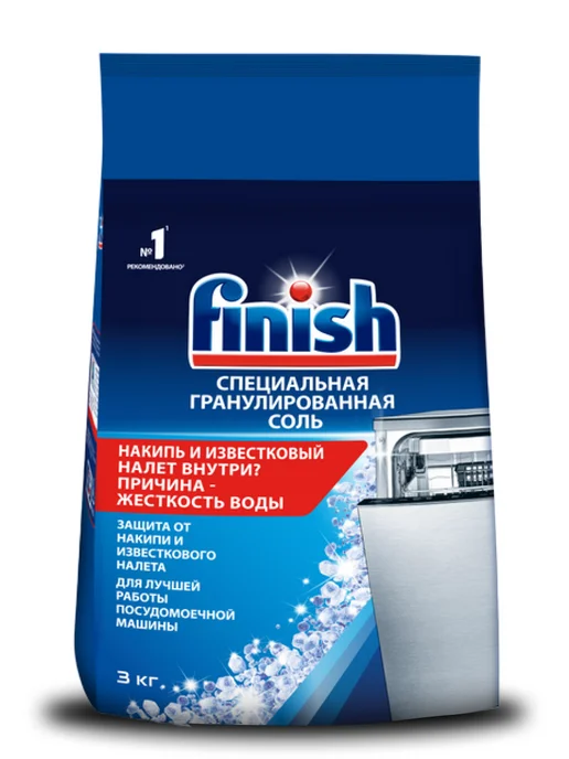 Finish Соль для посудомоечной машины, 3 кг, 3 кг, фото 5