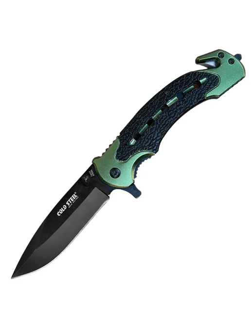Складной тактический нож Cold Steel со стропорезом, черный