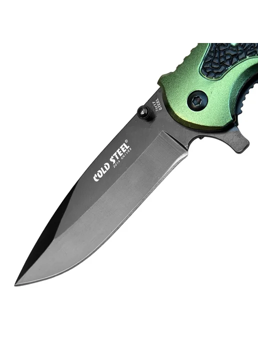 Складной тактический нож Cold Steel со стропорезом, черный, фото 2