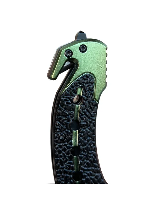 Складной тактический нож Cold Steel со стропорезом, черный, фото 5