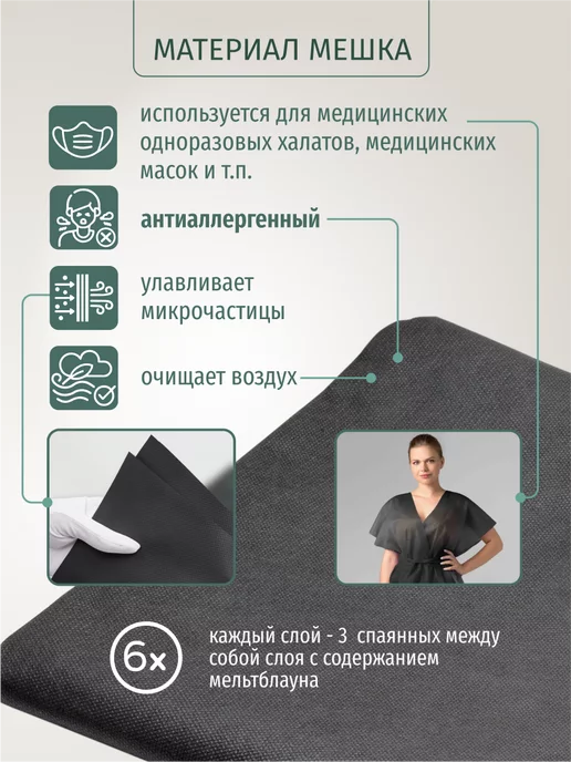 DUST BAG Мешок DB для пылесоса Брайт Brait BVC-60, 1400 Вт, 60 л, 1400 Вт, 60 л, фото 4