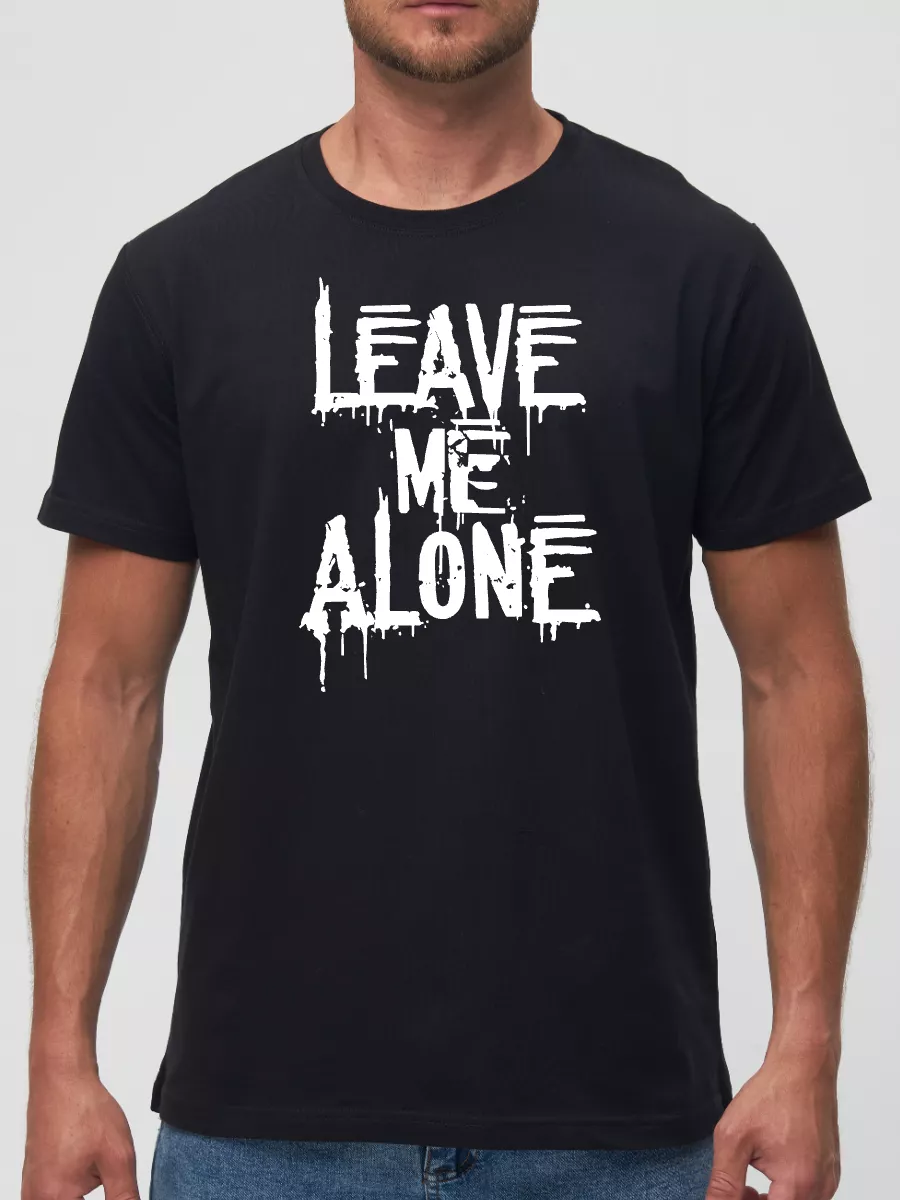 Футболка Leave me alone