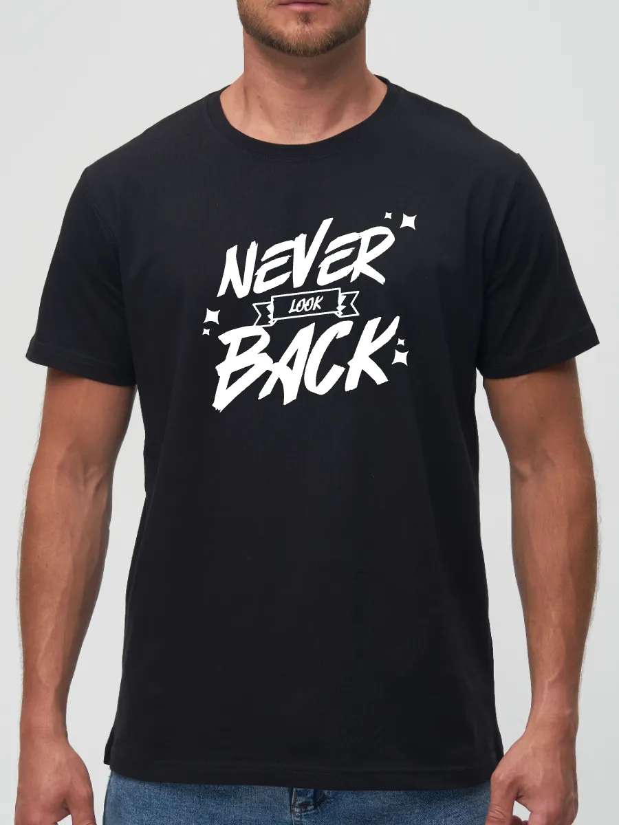 Футболка Never look back