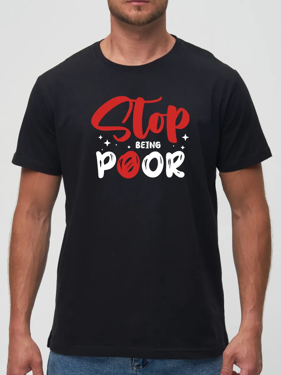 Футболка Stop being poor